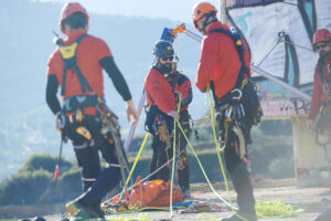 Entrenamientos rescate en altura